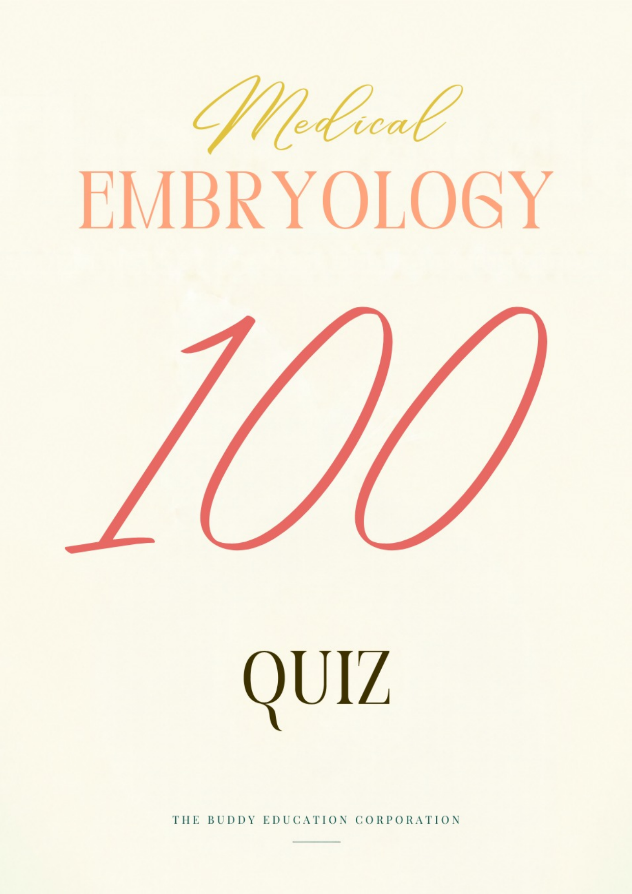 ปกของ Medical Embryology Mock Exam
